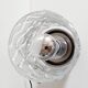 Lampe vintage verre et inox