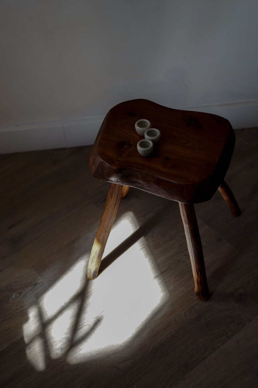 Pair of brutalist stools