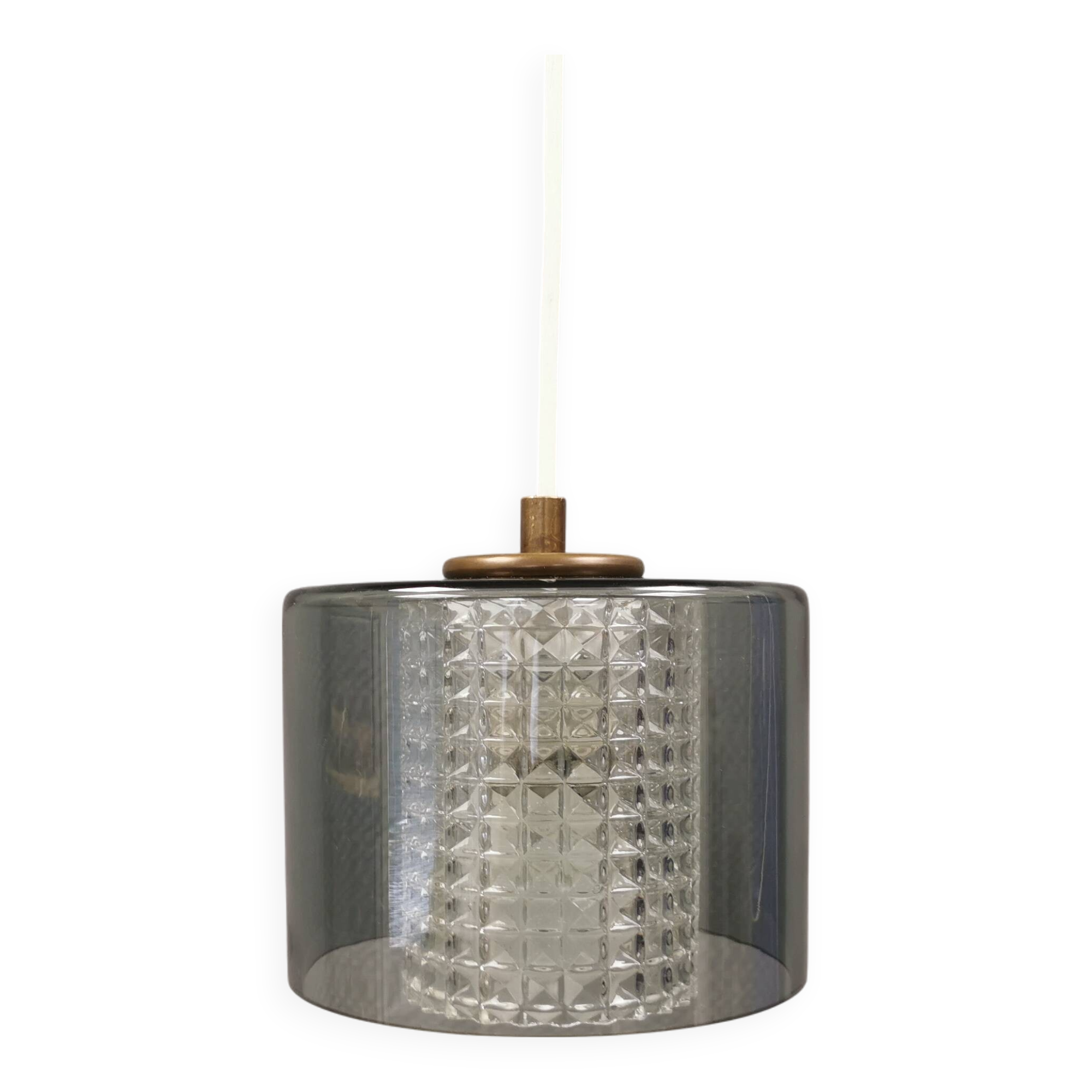 Swedish hanging lamp from Orrefors glassworks