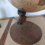 Globe terrestre lumineux vintage, San-Globe Denmark, 1981