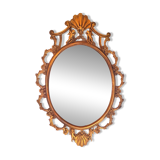 Baroque brass mirror