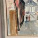 Mid-Century Oil on Canvas “City Scene” by WB, Signed, Vintage & Framed 40×47cm