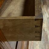 Louis Philippe period secretary with double ogee in walnut circa 1830