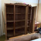 Old art deco solid oak cabinet