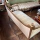 Exceptional Louis XVI style bench in gilded wood - Late 19th century