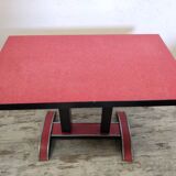 Red bistro table 50s