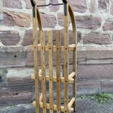 Luge traineau ancien alsace décoration noel primus 1950