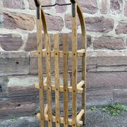 Luge traineau ancien alsace décoration noel primus 1950