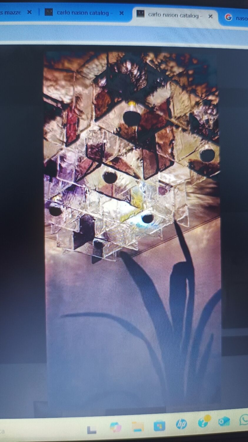 Paire d'appliques en verre de Murano Carlo Nason pour Mazzega années 1960 Italie