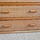 Vintage rattan chest of drawers
