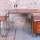 Czech Bauhaus Writing Desk in Walnut and Chrome attributed to Robert Slezak for Slezak Factories, 1940s