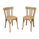 Paire de chaises bistrot Baumann patine vintage