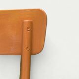 Paire de chaises bistrot caramel 1950