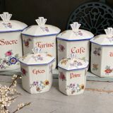 Spice jars and condiments