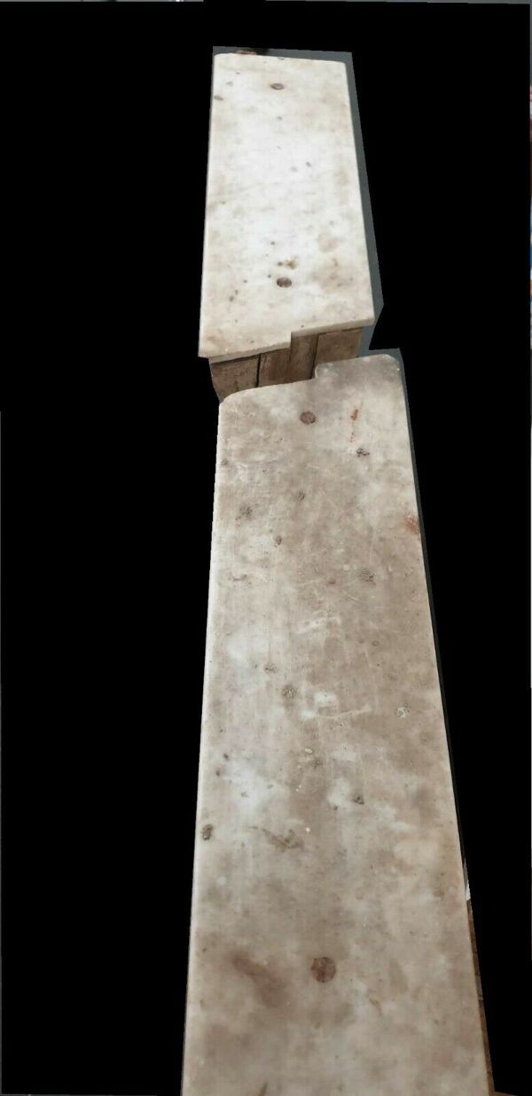 Portillon bois et marbre, ancien  époque Charles X