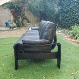 3 seater leather sofa 1970