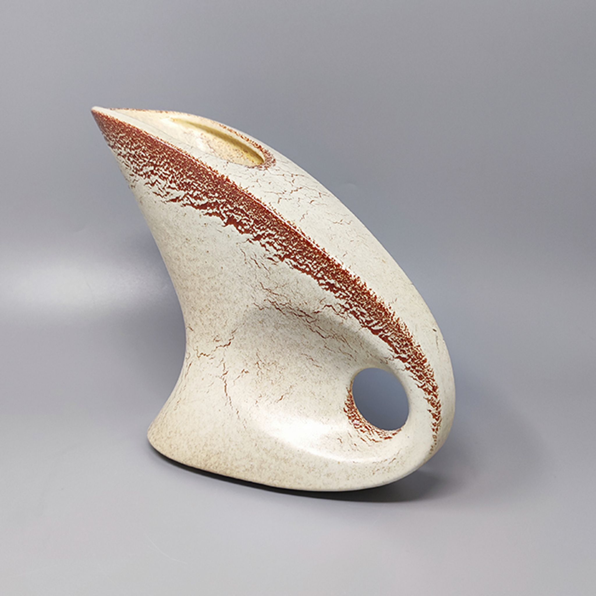 1960s Vase by Bertoncello in Ceramic. Made in Italy