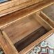 Antique two-body buffet in solid wood