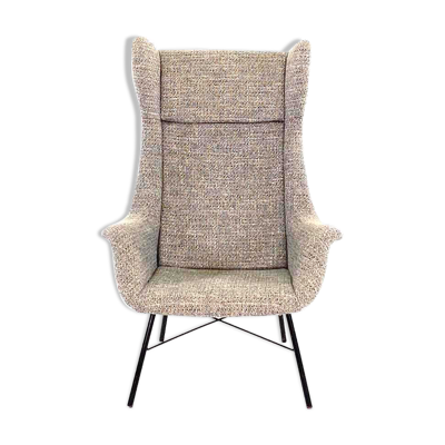 Fauteuil vintage wingback par Miroslav Navrátil pour TON, années 1960