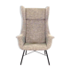 Vintage wingback lounge armchair by Miroslav Navrátil for TON, 1960s