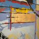 Tableau abstrait huile sur toile