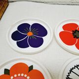 Set of 6 coasters 60s
