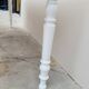 Rustic farmhouse bistro table in oak with Louis Philippe legs - 2m