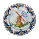 Old plate "Moulin des loups 1880" Lille collection motif "Le Moulin"
