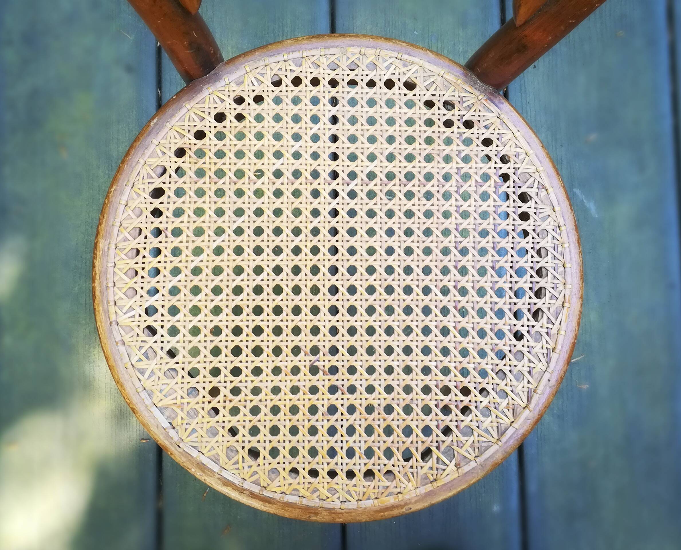 JJ Kohn, caned bistro chair for children, circa 1900