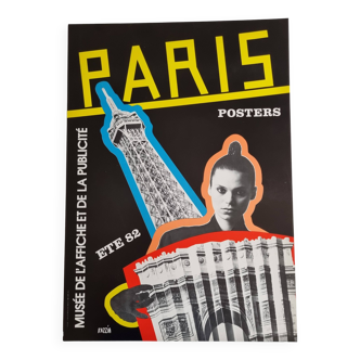 Affiche d'exposition Paris Posters par Razzia, 1982, 42 x 59 cm