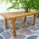 Table basse orme massif d'esprit brutaliste