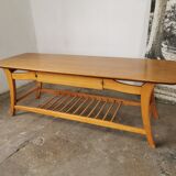 Scandinavian coffee table in blond wood