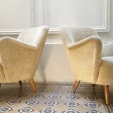 Pair of chairs 50s organic design vintage