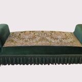 Canapé-lit Art nouveau allemand c.1900 – velours vert