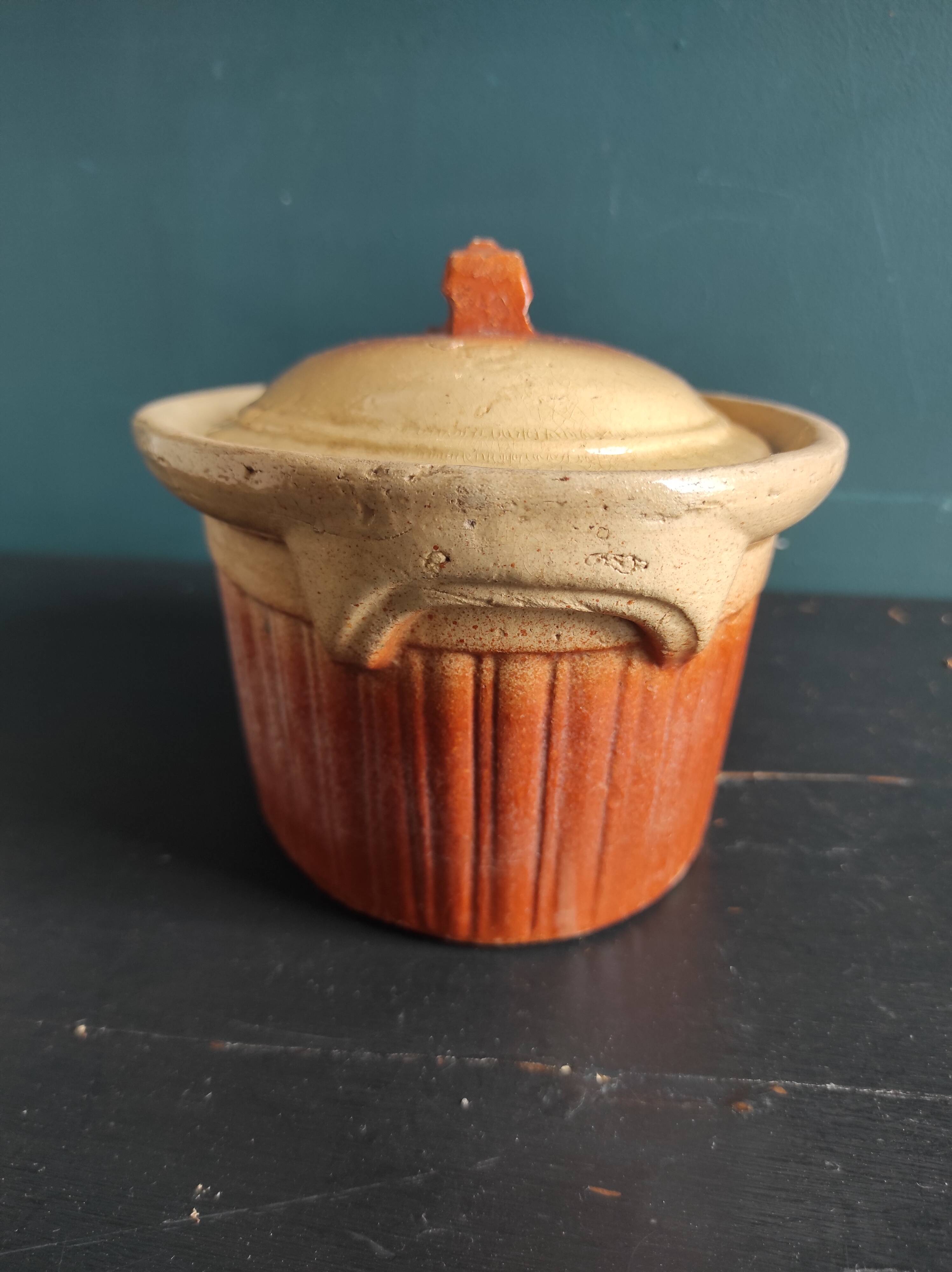 French vintage butter dish