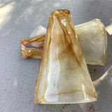 2 appliques verre soufflé Murano