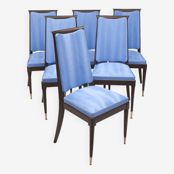 Set of 6 Art Deco chairs