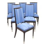 Set of 6 Art Deco chairs