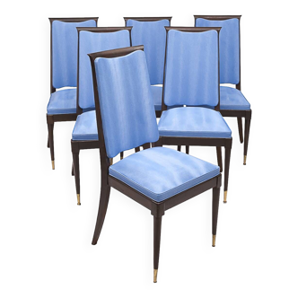 Set of 6 Art Deco chairs