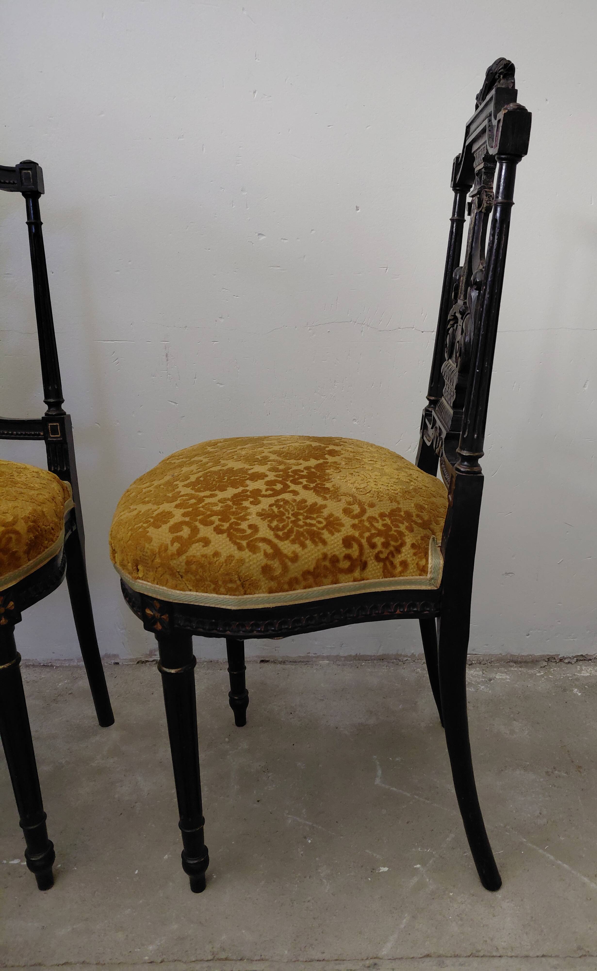 Pair of musical chairs, 19th century