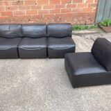 Set of 4 DS15 De Sede low chairs