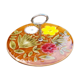 Servant / Cheese dish or earthenware cakes Sarreguemines vintage