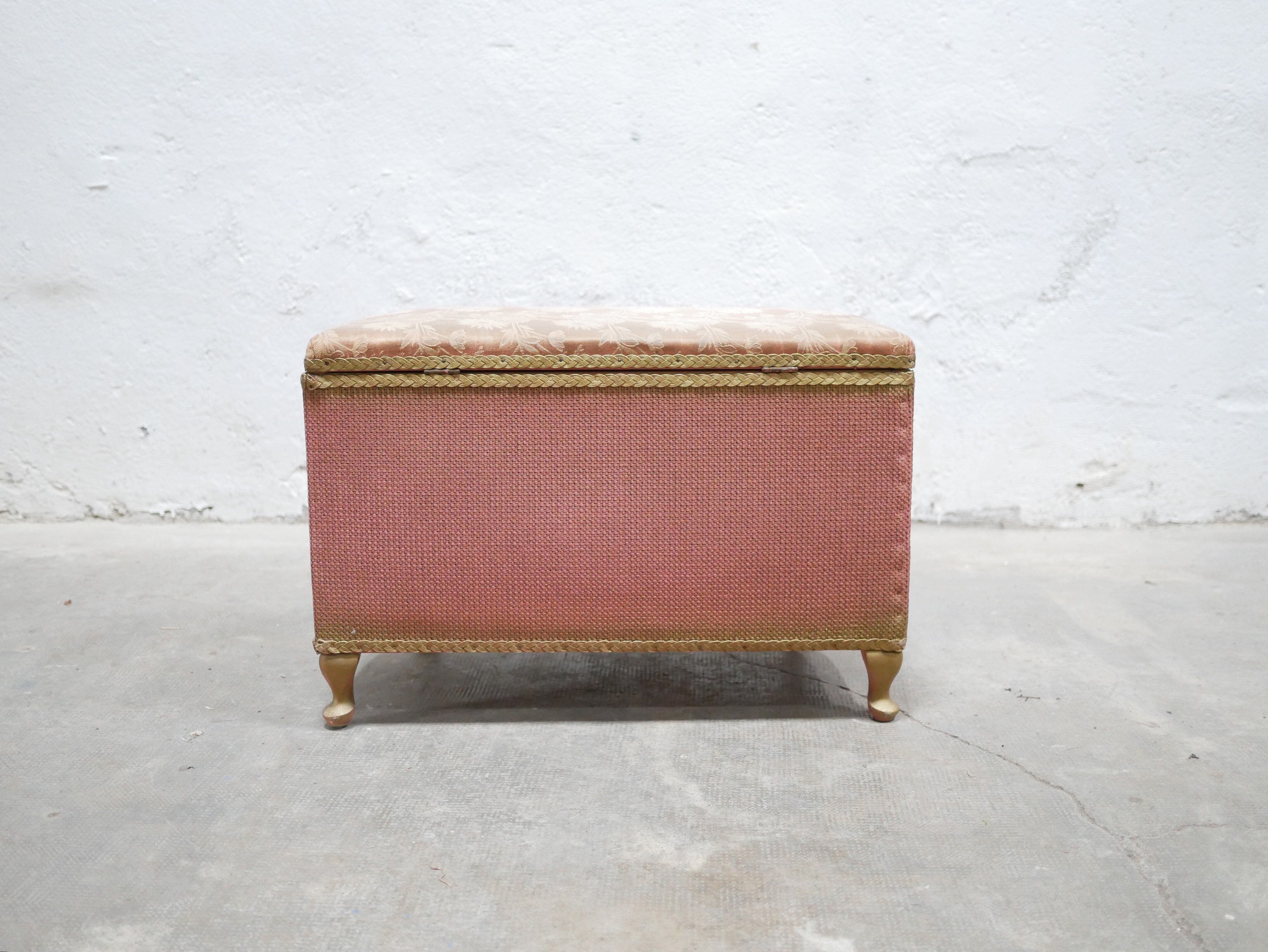 Vintage wooden bench chest