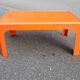 Table basse vintage orange
