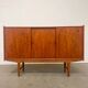 Enfilade danoise en teck  vintage 180 cm portes coulissantes