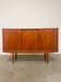 Danish teak sideboard vintage 180 cm with sliding doors