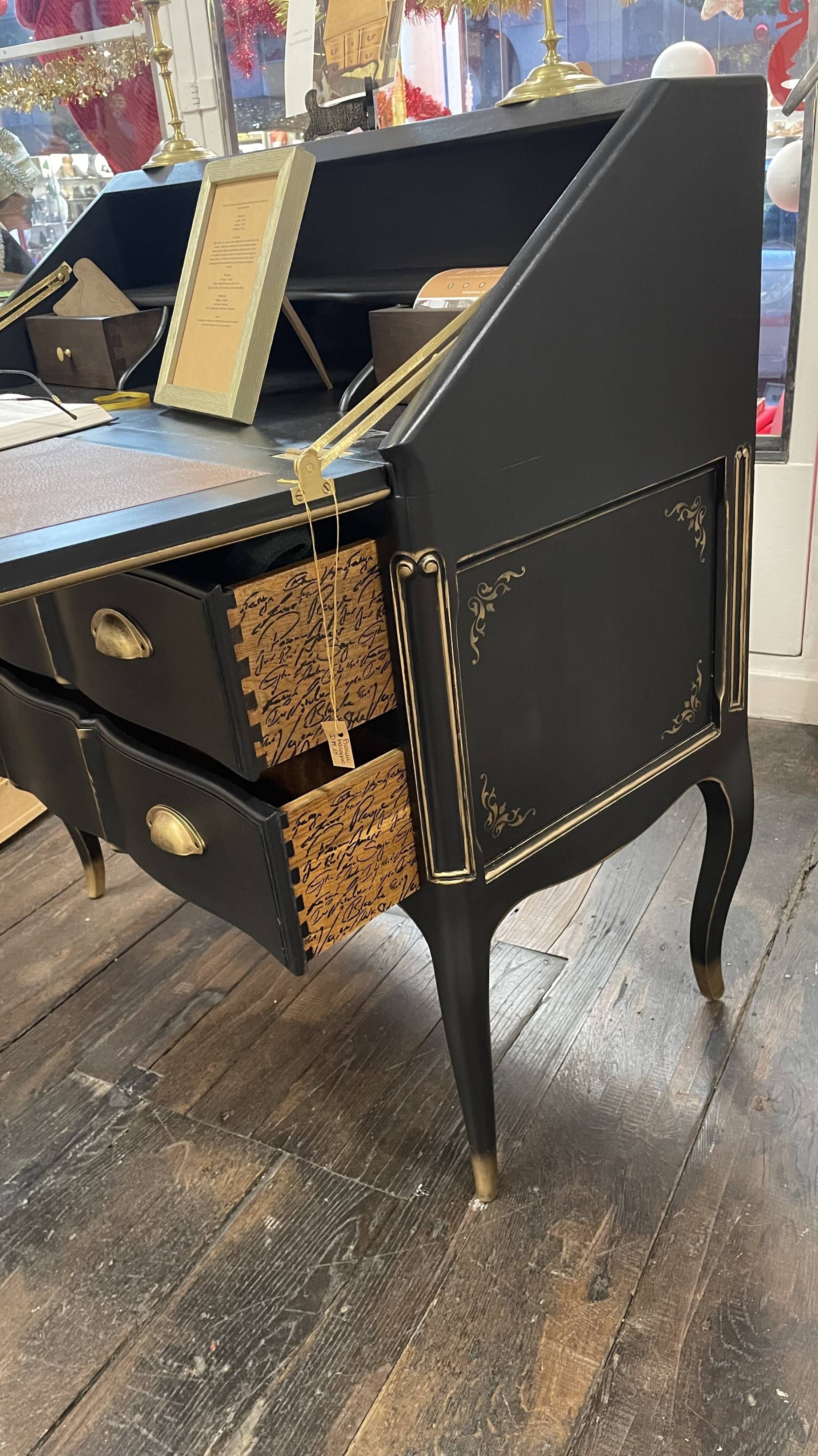 Vintage Writer's Secretary - Chic Louis XV Desk, Elegant, Refined and Luxurious Braroque