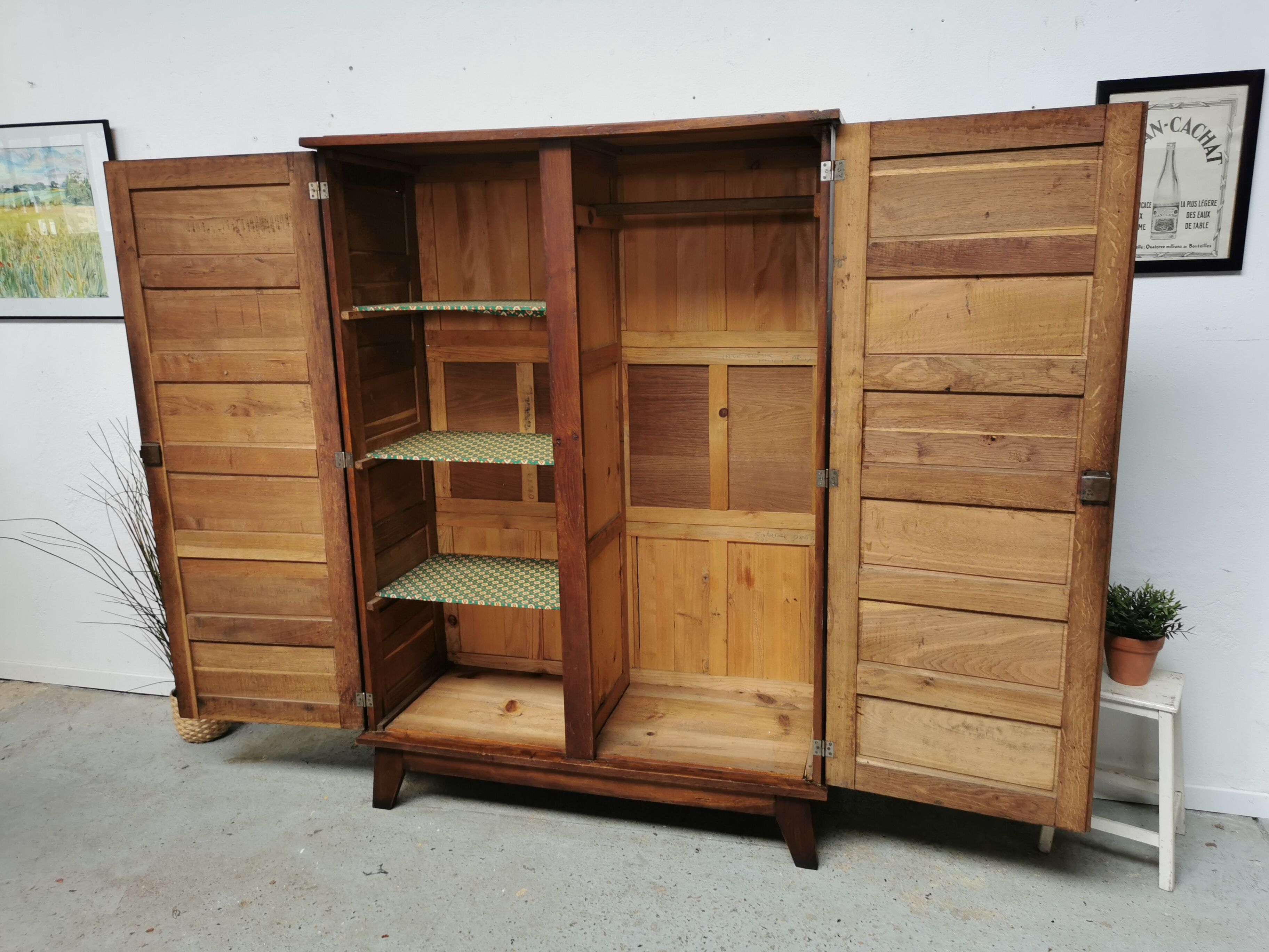 Vintage wardrobe design René Gabriel 1950