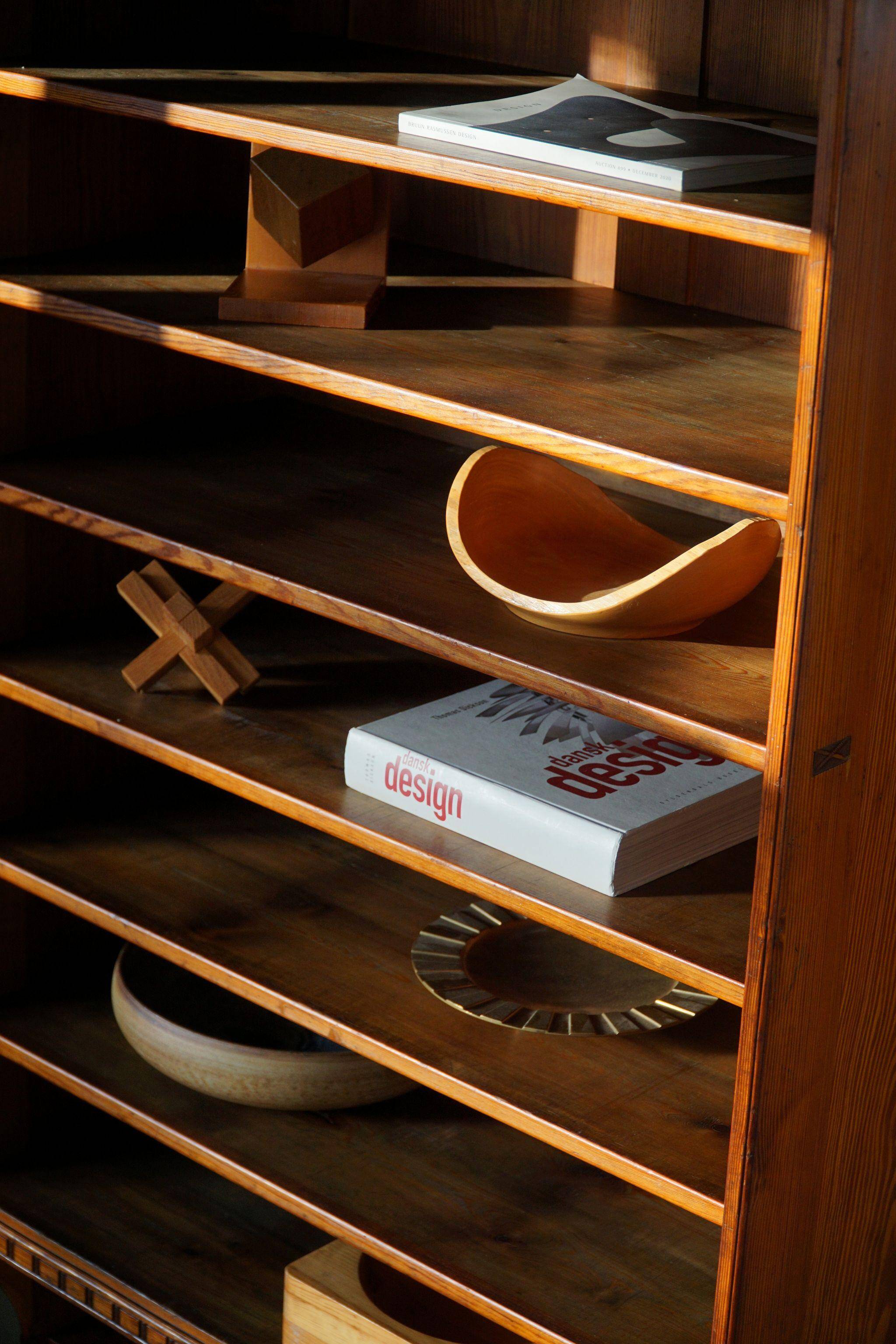 Martin Nyrop Library by Rud. Rasmussen in Oregon pine, Danish Modern, 1905