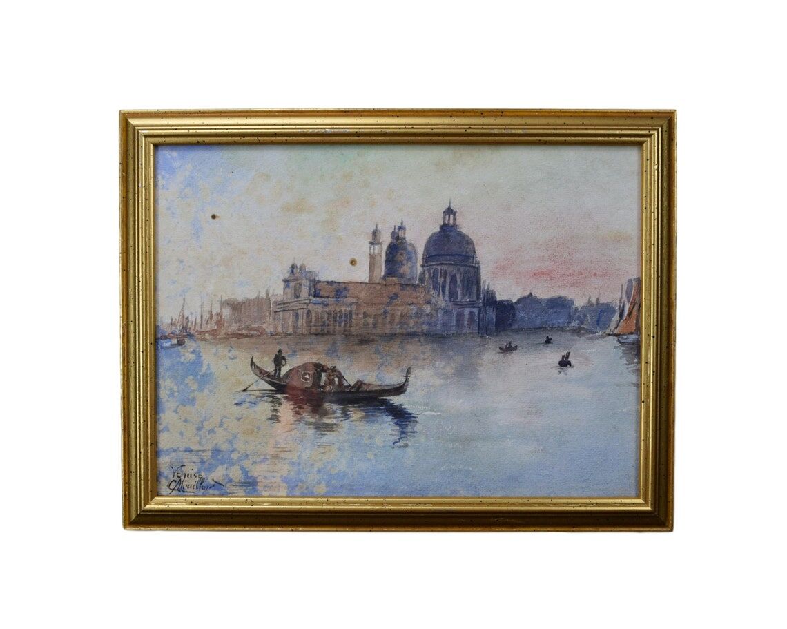 Aquarelle de Venise Signée Dorsoduro